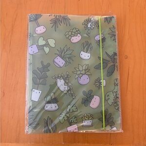 Green Plant-Themed Binder